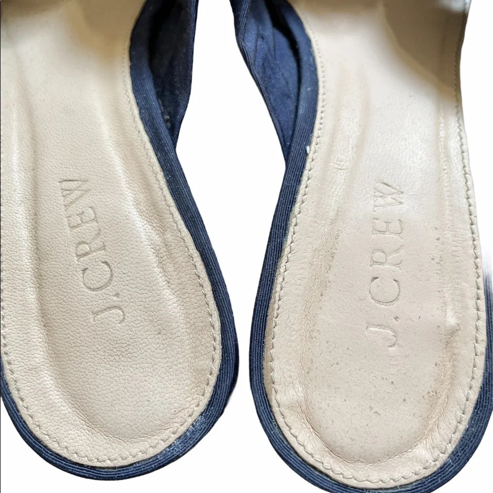 J.crew-knotted slide silk faille sandal size 6.5 - Picture 6 of 6